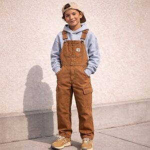 Carhartt Brown Cotton Workwear overalls Pants Y2K Utility Gorpcore 8 utilitycore